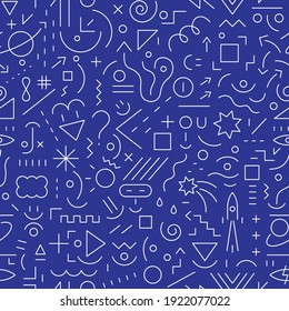 tecnology abstract seamless line pattern 