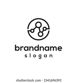 tecnology data logo design vector