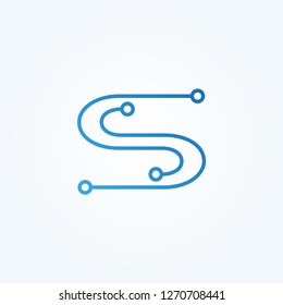 Tecnology icon template , vector logo for business corporate ,elements, illustration
