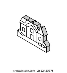 tectonic earthquake disaster isometric icon vector. tectonic earthquake disaster sign. isolated symbol illustration