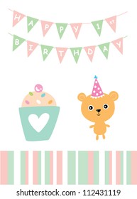 teddy bear 1st birthday