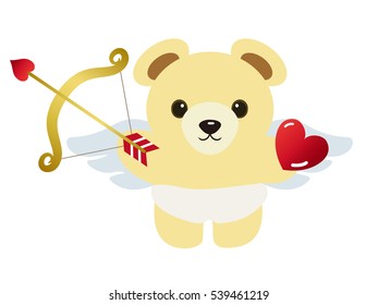 Teddy bear of angel