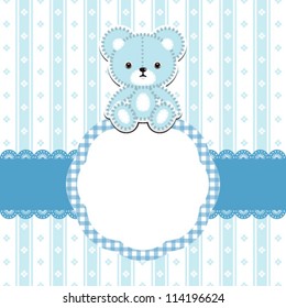 Teddy bear for arrival announcement