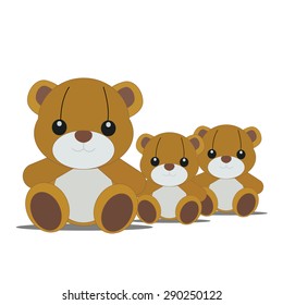 Teddy bear and Baby