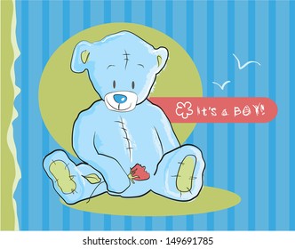 Teddy bear / Baby shower - It's a boy!