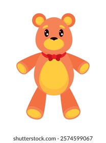 teddy bear baby toy isolated icon