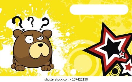 teddy bear ball cartoon background in vector format