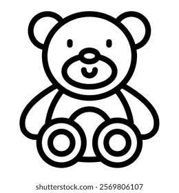 Teddy Bear Carnival festival icon illustration