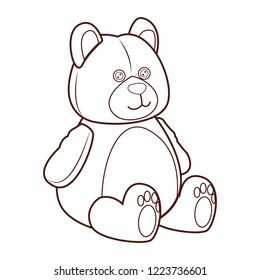 Teddy Bear Cartoon Stock Vector (Royalty Free) 1223736601 | Shutterstock