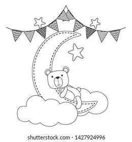 Teddy bear cartoon design vector illustration