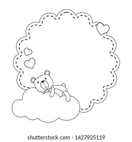 Teddy bear cartoon design vector illustration