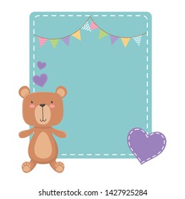 Teddy bear cartoon design vector illustration