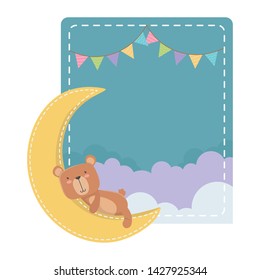 Teddy bear cartoon design vector illustration