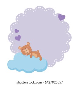 Teddy bear cartoon design vector illustration