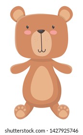 Teddy bear cartoon design vector illustration