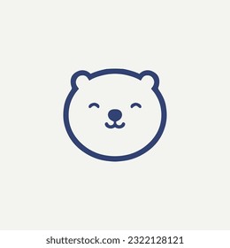 Teddy Bear cartoon line icon