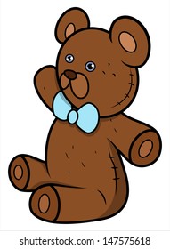 Teddy Bear - Cartoon Vector Illustration