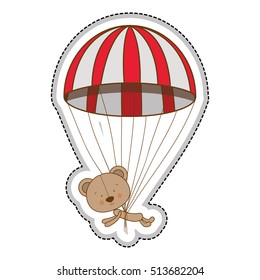 teddy bear character icon image 