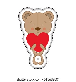 teddy bear character icon image 