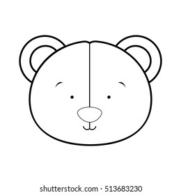 teddy bear character icon image 