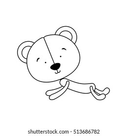 teddy bear character icon image 