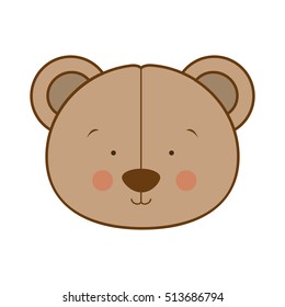 teddy bear character icon image 