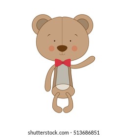 teddy bear character icon image 