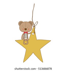 teddy bear character icon image 