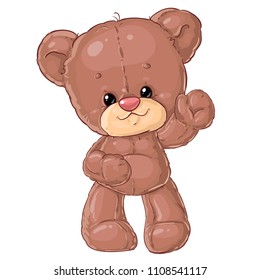 Teddy bear. Children character. 