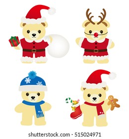 teddy bear of christmas
