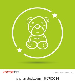 teddy bear color doodle