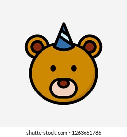 Teddy bear concept line icon. Teddy bear concept outline symbol design. Can be used for web and mobile UI/UX. Modern vector style.