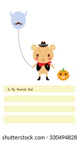 teddy bear cowboy daddy greeting card