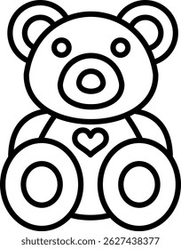 Teddy Bear Creative Vector Icon Design