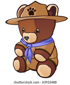 Teddy Bear Cub Scout Cartoon Character