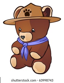 Teddy Bear Cub Scout Cartoon Character