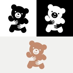 Teddy Bear Cute Doll Logo