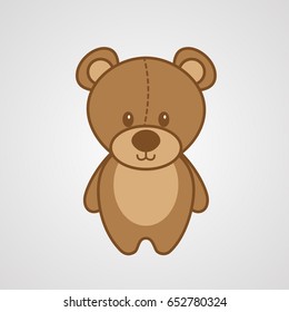 Teddy bear. Cute stuffed toy for children.