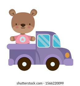 teddy bear design, Toy childhood play fun kid game gift and object theme Vector illustration