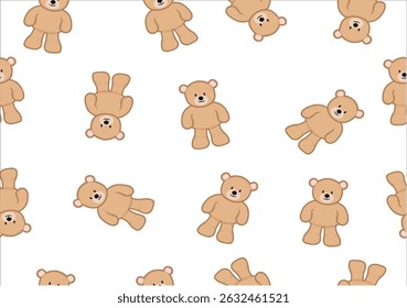 teddy bear design vector hand drawn design
