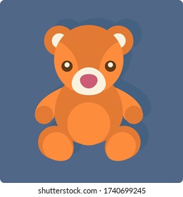 vector de muñecas de oso de peluche, juguete, animal lindo.