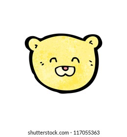 teddy bear face cartoon