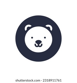Teddy Bear face cartoon icon