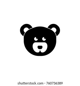 Teddy bear face icon. Baby element icon. Premium quality graphic design icon. Signs, outline symbols collection icon for websites, web design, mobile app, info graphics on white background