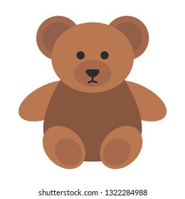 Teddy bear flat icon.You can be used  teddy bear icon for several purposes like: websites, UI, UX, print templates, presentation templates, promotional materials, web and mobile phone apps