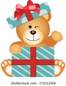 Teddy Bear in Gift Box