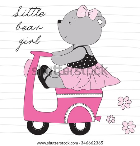 Girl rides teddy bear rather valuable Event Girl rides teddy bear