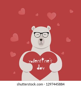 
Teddybär mit verliebter Brille
