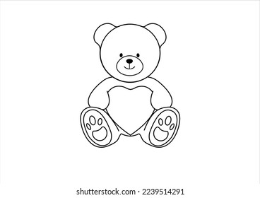 diseño dibujado a mano por osito de peluche