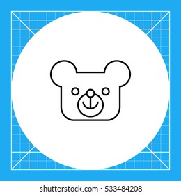 Teddy bear head
